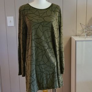 Chalet et ceci Abstract Tunic